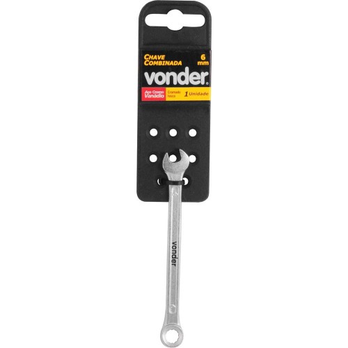 Chave combinada 6 mm a�o cromo van�dio