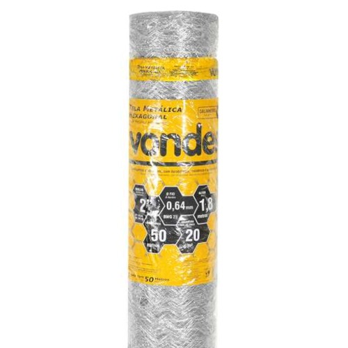 Tela met�lica hexagonal para galinheiro malha 2