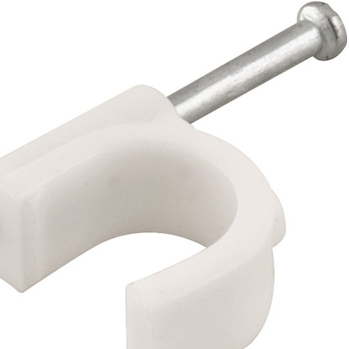 Grampo redondo para fios de 10 mm com 20 pe�as