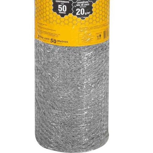 Tela met�lica hexagonal para viveiro malha 1/2