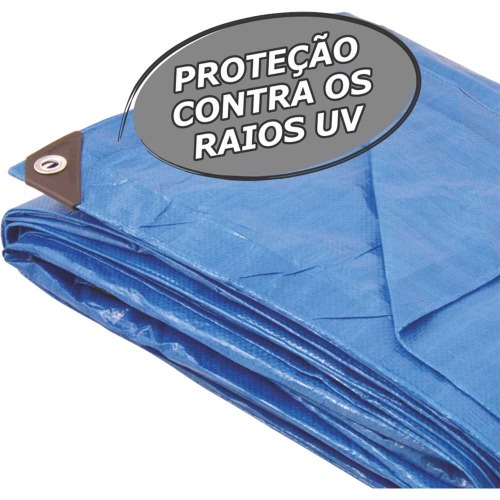 Lona de polietileno azul 10 x 8 m