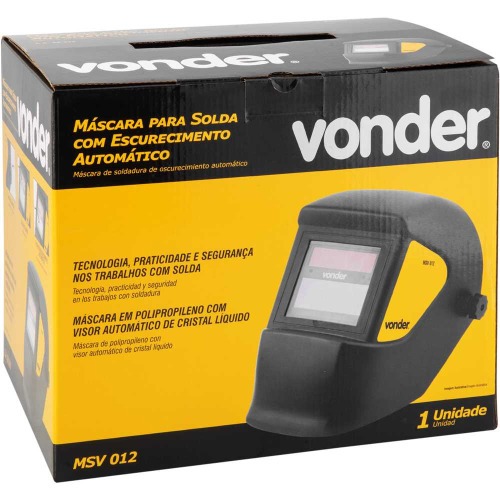 M�scara de solda com escurecimento autom�tico tonalidade 12 - MSV 012