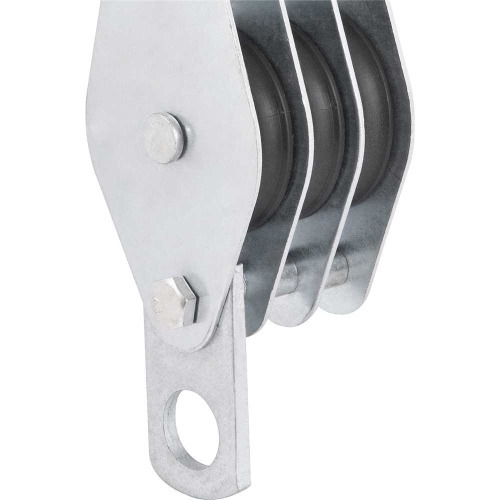 Moit�o/cadernal 60 mm com 3 roldanas