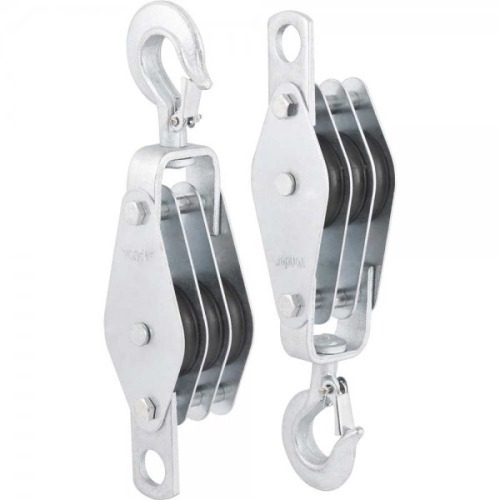 Moit�o/cadernal 60 mm com 3 roldanas