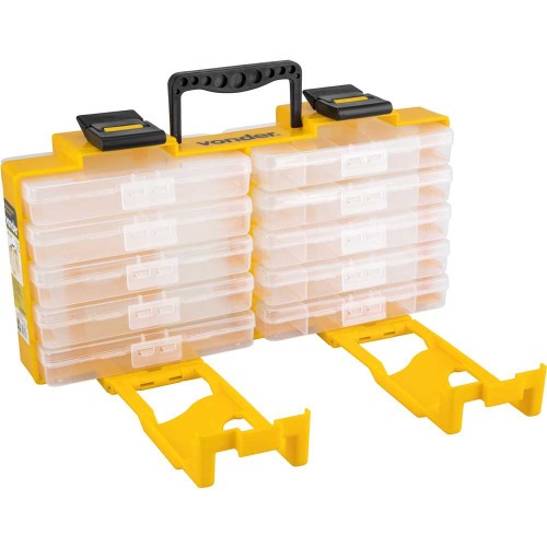 Organizador pl�stico com 10 bandejas m�veis - OPV0100