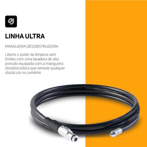 Lavadora de alta press�o Desentupidora 1500 libras - WL 1820 Black Ultra  110V