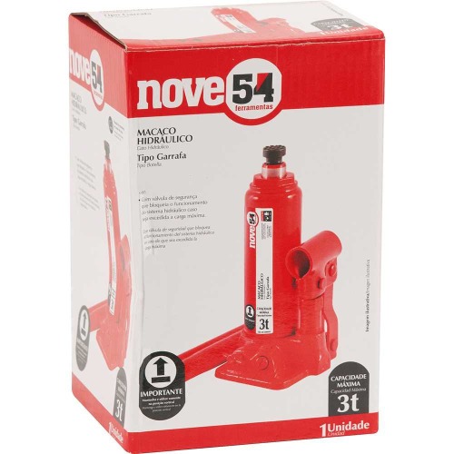 Macaco hidr�ulico tipo garrafa capacidade de 3 toneladas