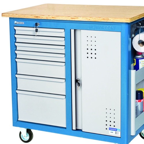 Bancada m�vel com tampo em madeira - CR-60