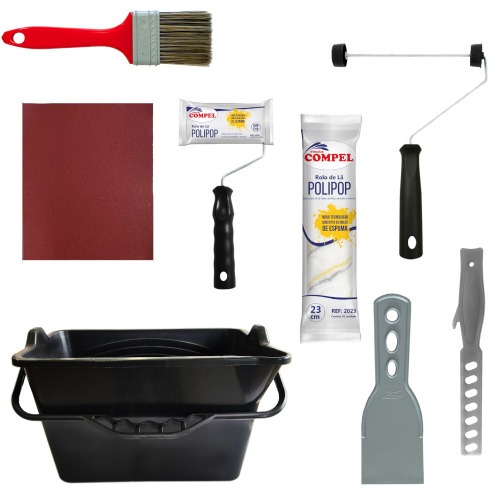 Kit para pintura com 7 pe�as - 0.969