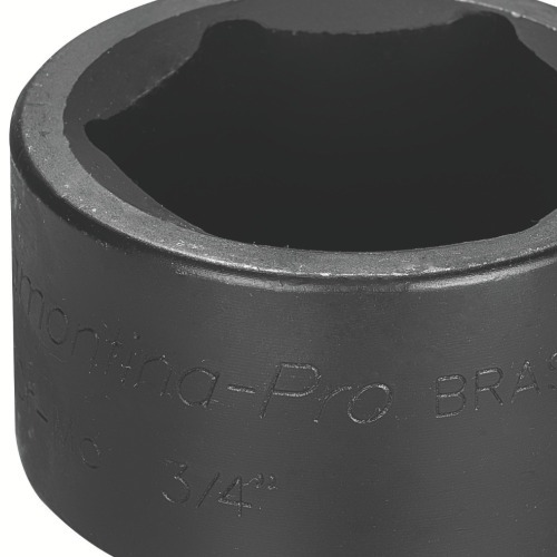 Soquete sextavado de impacto 36 mm encaixe 3/4