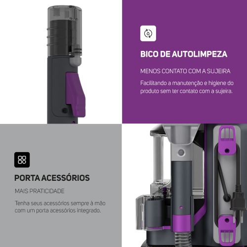 Extratora de carpete portátil 1,1L 1450W - Spot Cleaner W3 110V Extratora de carpete portátil 1,1L 1450W - Spot Cleaner W3 110V