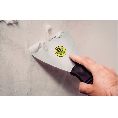 Esp�tula flex�vel met�lica 10 cm com cabo pl�stico