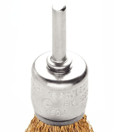 Escova tipo pincel com arame ondulado 1x1/4