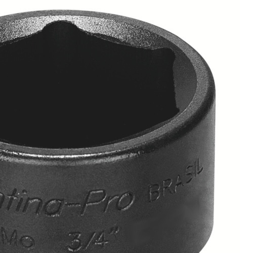 Soquete sextavado de impacto 19 mm encaixe 3/4