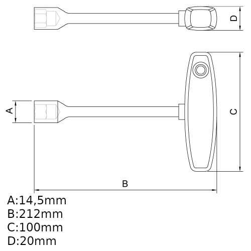 Chave com cabo tipo canhão cabo Chave com cabo tipo canhão cabo