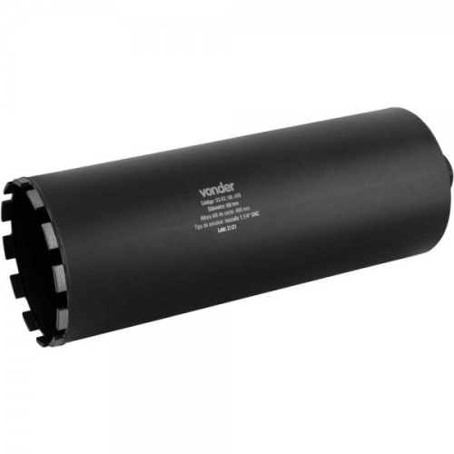 Broca coroa diamantada para perfuratriz 160 x 450 mm rosca 1.1/4