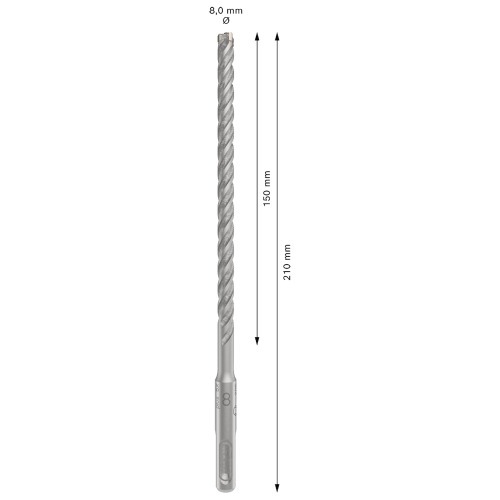 Broca de w�dea para concreto 8 x 150 x 210 mm - SDS Plus 5X
