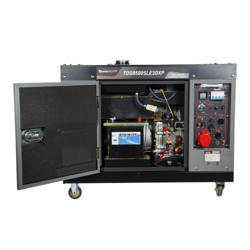 Gerador de energia 7,5 Kva a diesel cabinado trif�sico 220V - TDG8500SLE3DXP