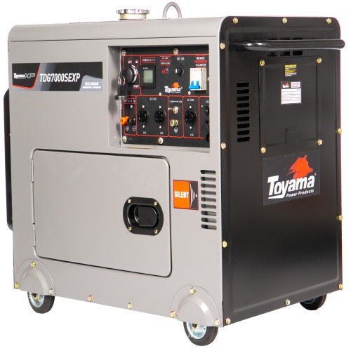 Gerador de energia 6 Kva a diesel cabinado bivolt partida el�trica com AVR - TDG7000SEXP  110V/220V