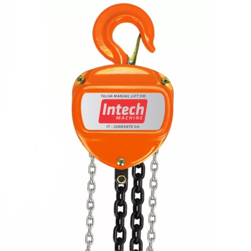 Talha manual com capacidade de 1.000 kg e 5 metros de corrente - LIFT510