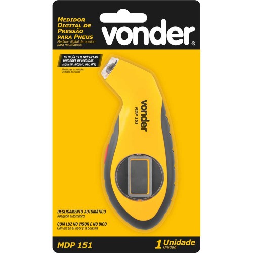 Calibrador e medidor digital de pressão para pneus - MDP 151 Calibrador e medidor digital de pressão para pneus - MDP 151