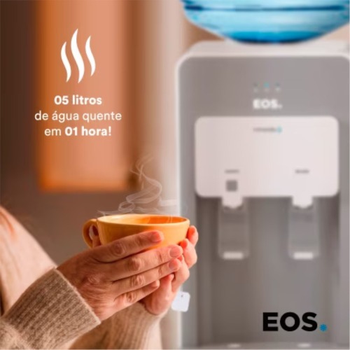Bebedouro de mesa eletr�nico Quente e Frio cinza  Mineralle - EBE02QS  220V