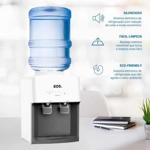 Bebedouro de mesa refrigerado eletr�nico Branco Mineralle  - EBE03B  110V/220V