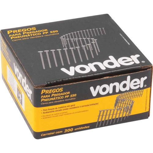 Prego anelado 2,1 x 45 mm carretel com 300 pe�as para o pregador PP 550