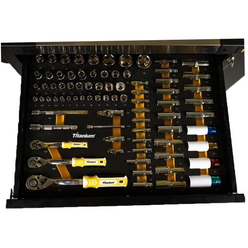 Carrinho para ferramentas com 7 gavetas e 258 ferramentas - Work Station Carrinho para ferramentas com 7 gavetas e 258 ferramentas - Work Station