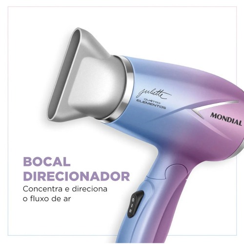 Secador de cabelo 1200W Duo Colors 4 Elementos By Juliette - SCT-JU-03  110V/220V