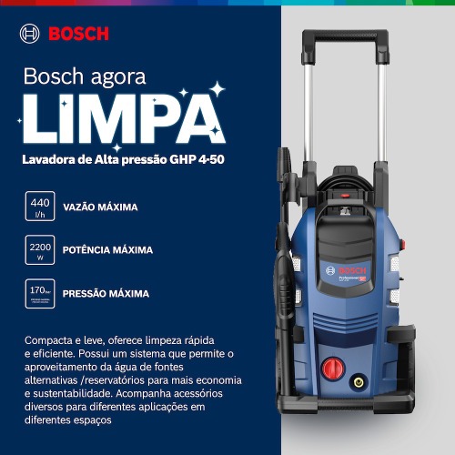 Lavadora de alta press�o 2500 libras com acess�rios - GHP 4-50  220V