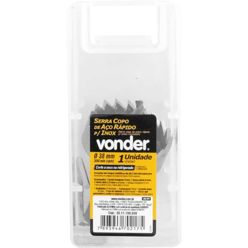 Serra copo de a�o r�pido 40 mm para inox