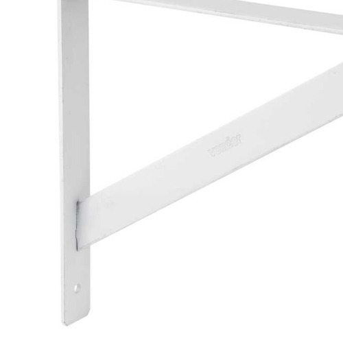 Cantoneira tipo m�o francesa reforada 30 cm branco - 32.95.000.300
