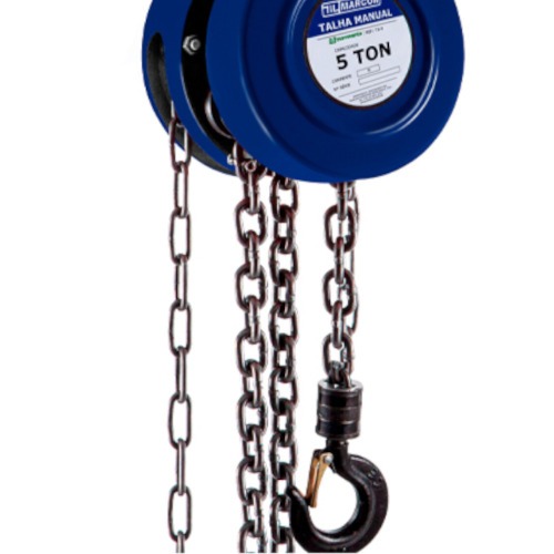 Talha manual com capacidade de 5000 kg e 3 metros de corrente - TA-9
