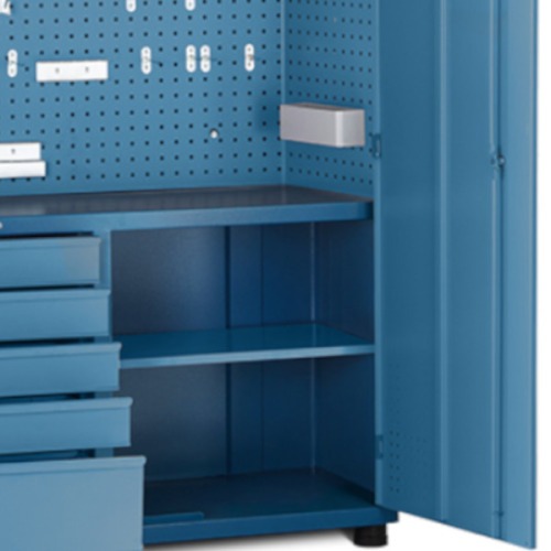 Armário para ferramentas com 1 prateleira 5 gavetas e porta em aço - AM-1004 Armário para ferramentas com 1 prateleira 5 gavetas e porta em aço - AM-1004