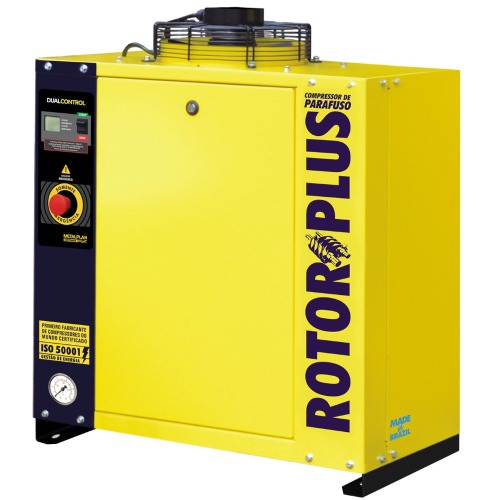 Compressor de ar de parafuso 15 hp 11 bar trif�sico 380V - Rotor 15