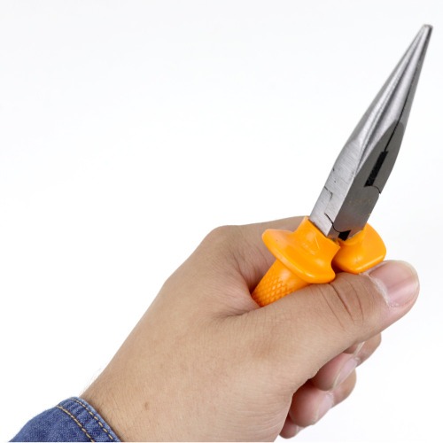 Alicate bico meia-cana curto isolado 6 Alicate bico meia-cana curto isolado 6