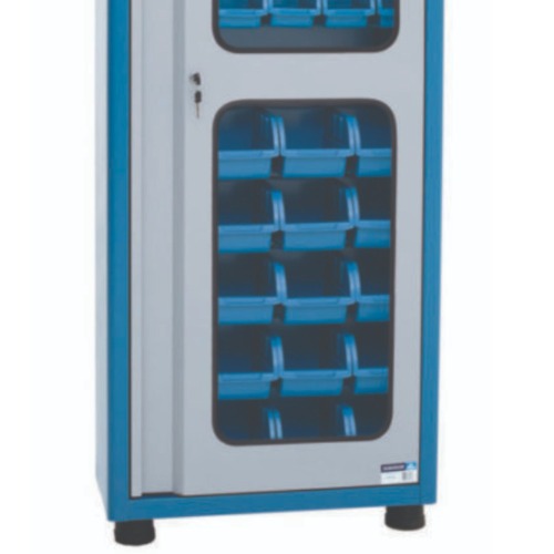 Arm�rio organizador gaveteiro com 50 gavetas mistas porta de vidro - AM-53