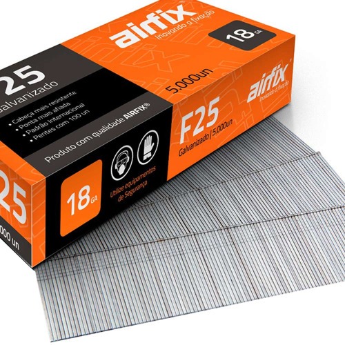 Pino para pinador pneum�tico tipo F 1,05 x 25 mm com 5.000 pe�as - F25
