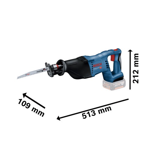 Serra sabre a bateria 18V velocidade vari�vel Brushless Sem Bateria - GSA 18V-32