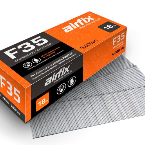 Pino para pinador pneum�tico tipo F 1,05 x 35 mm com 5.000 pe�as - F35