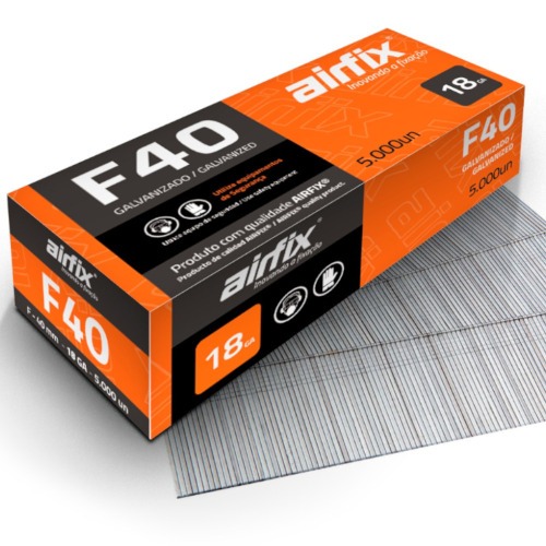 Pino para pinador pneum�tico tipo F 1,05 x 40 mm com 5.000 pe�as - F40