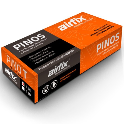 Pino para pinador pneum�tico tipo T 1,4 x 25 mm com 3.040 pe�as - T25
