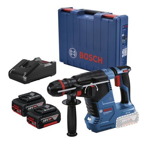 Martelete Perfurador e Rompedor a bateria 18V Brushless com 2 baterias - GBH 187-LI  110V/220V