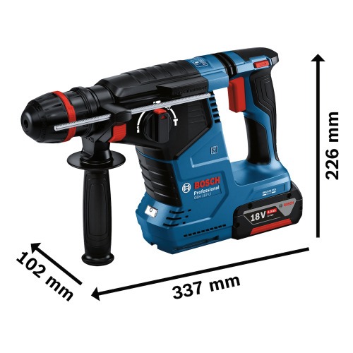 Martelete Perfurador e Rompedor a bateria 18V Brushless com 2 baterias - GBH 187-LI  110V/220V