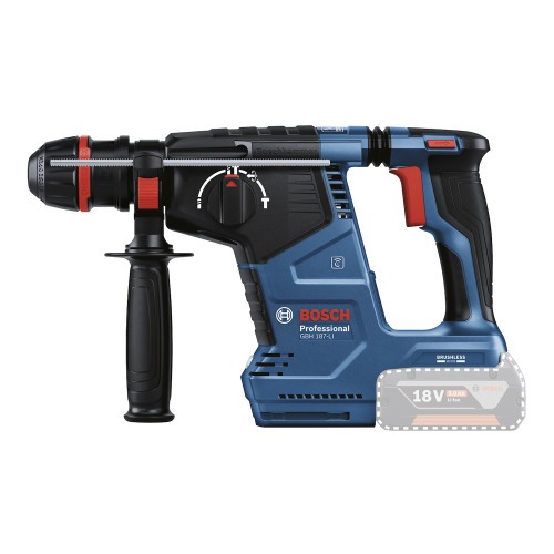 Martelo perfurador rompedor a bateria 18V 2,4 joules Brushless encaixe SDS PLUS Sem Bateria - GBH 187-LI