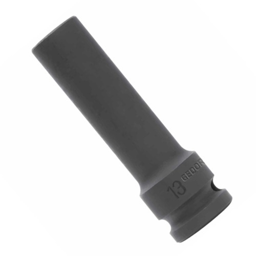 Soquete sextavado de impacto longo 10 mm encaixe 1/2 Soquete sextavado de impacto longo 10 mm encaixe 1/2