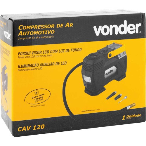 Compressor de ar automotivo port�til 12V - CAV 120 