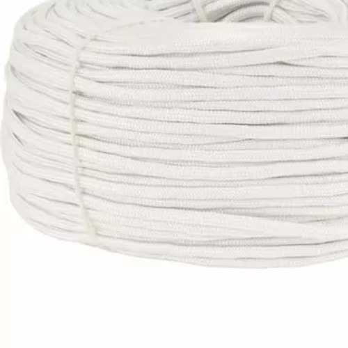 Corda multifilamento 3,5 mm cor branca rolo com  169 metros