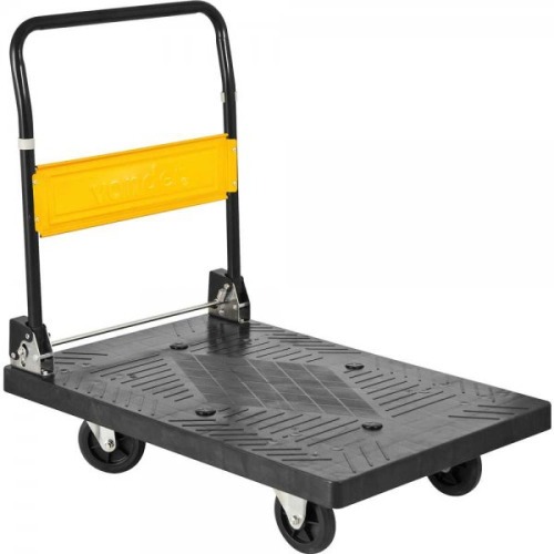 Carro plataforma com tampo em pl�stico capacidade 300 kg